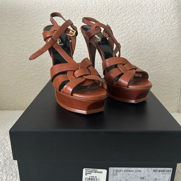 Saint Laurent Tribute Platform Sandal - Picture 4 of 8